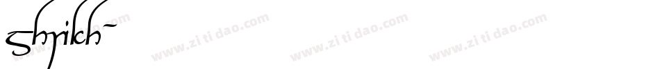 Shrikh字体转换