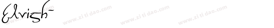 Elvish字体转换