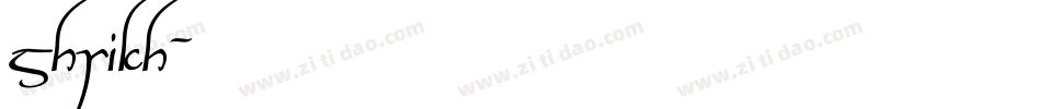 Shrikh字体转换