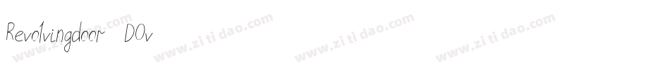 Revolvingdoor-1DOv字体转换