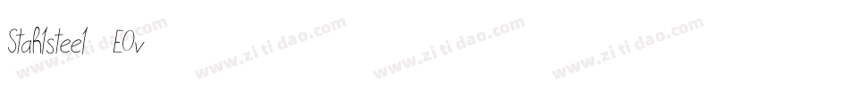 Stahlsteel-2EOv字体转换