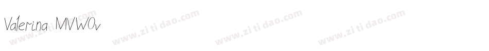 Valerina-MVWOv字体转换