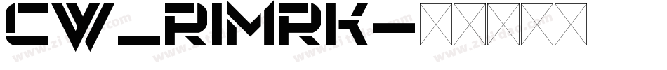 CW_RIMRK字体转换