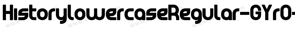HistoryLowercaseRegular-GYrO字体转换