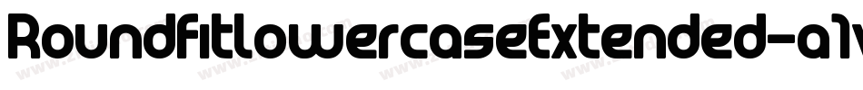 RoundfitLowercaseExtended-a1vg字体转换