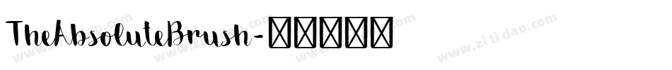 TheAbsoluteBrush字体转换