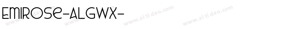 Emirose-ALGwx字体转换