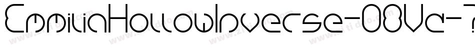 EmmiliaHollowInverse-O8Vd字体转换