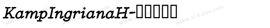 KampIngrianaH字体转换