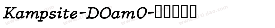 Kampsite-DOam0字体转换