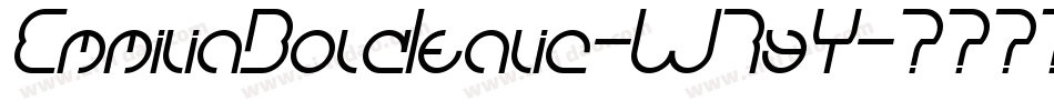 EmmiliaBoldItalic-W7yY字体转换
