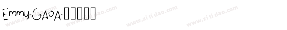 Emmy-GAoA字体转换
