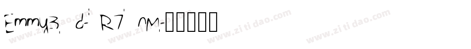Emmy3d-R7nM字体转换