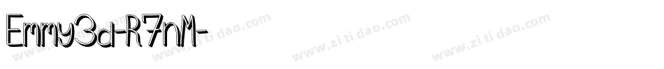 Emmy3d-R7nM字体转换
