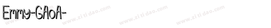 Emmy-GAoA字体转换