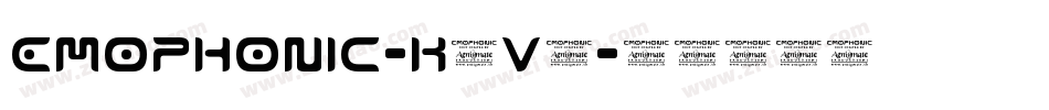 Emophonic-K7v7字体转换