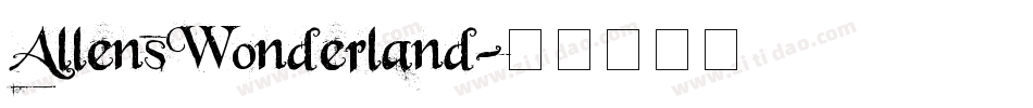 AllensWonderland字体转换