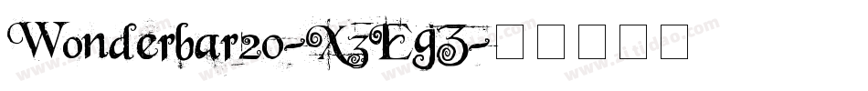 Wonderbar20-X3EgZ字体转换