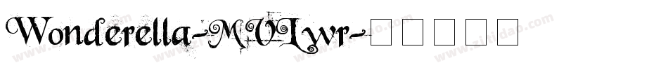 Wonderella-MVLwr字体转换