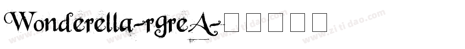 Wonderella-rgreA字体转换