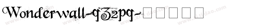 Wonderwall-qZ2pq字体转换