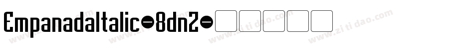 EmpanadaItalic-8dnZ字体转换