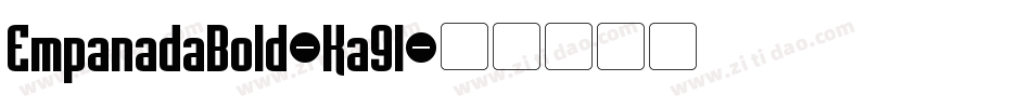 EmpanadaBold-Ka9l字体转换