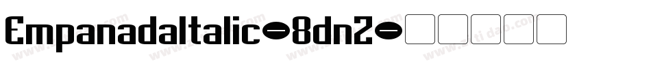 EmpanadaItalic-8dnZ字体转换