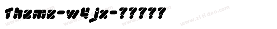 Theme-w4jx字体转换
