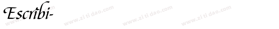 Escribi字体转换