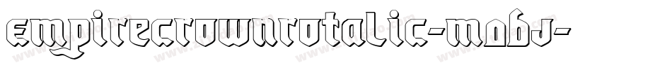 EmpireCrownRotalic-M0BJ字体转换