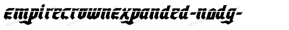 EmpireCrownExpanded-n0Dg字体转换