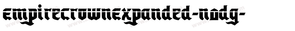 EmpireCrownExpanded-n0Dg字体转换