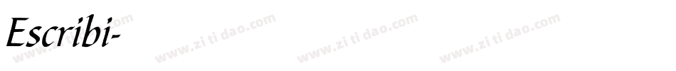Escribi字体转换