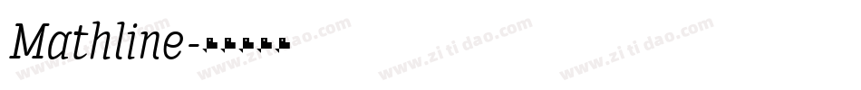 Mathline字体转换