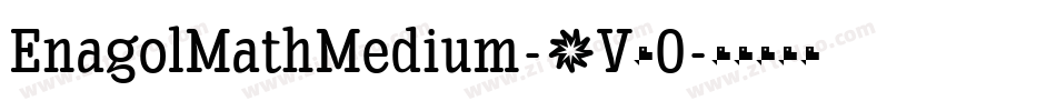 EnagolMathMedium-9V60字体转换