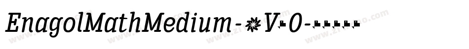 EnagolMathMedium-9V60字体转换
