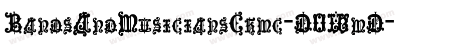BandsAndMusiciansChmc-DOWmD字体转换