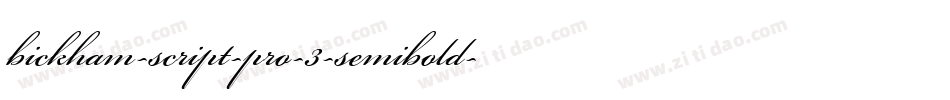 bickham-script-pro-3-semibold-2字体转换