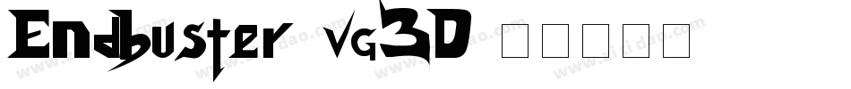 Endbuster-vg3D字体转换
