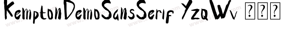KemptonDemoSansSerif-YzqWv字体转换