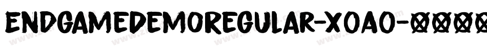 EndgameDemoRegular-x0A0字体转换