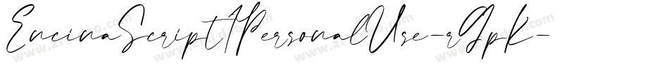 EncinaScript1PersonalUse-rGpK字体转换