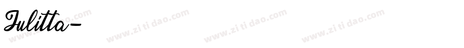 Julitta字体转换
