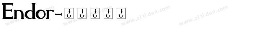 Endor字体转换
