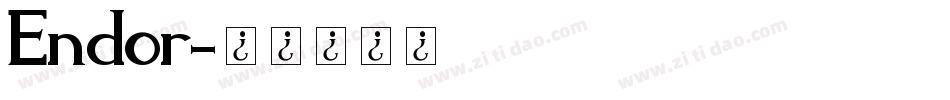 Endor字体转换