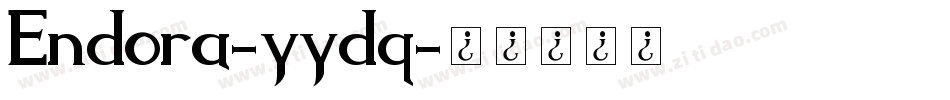 Endora-yydq字体转换