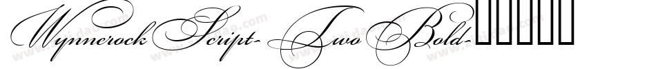 WynnerockScript-TwoBold字体转换