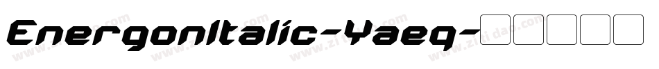 EnergonItalic-Yaeq字体转换