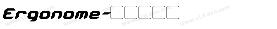 Ergonome字体转换